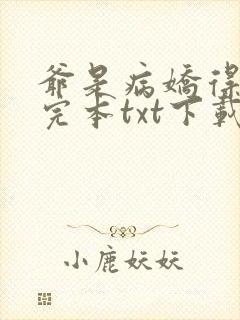 爷是病娇得宠着完本txt下载