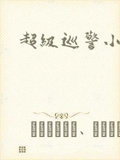 超级巡警小说