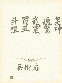 斗罗武魂是十二祖巫震惊神界