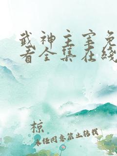 武神主宰免费观看全集在线