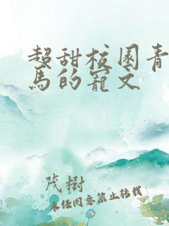 超甜校园青梅竹马的宠文