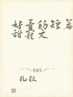 好看的短篇言情甜宠文