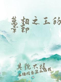 万相之王的最新章节