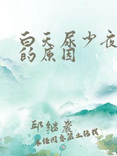 白天尿少夜尿多的原因