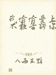 我偷偷爱上你却不敢告诉你是什么歌