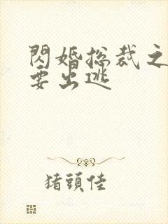 闪婚总裁之甜妻要出逃