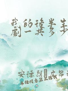 我的后半生电视剧一共多少集