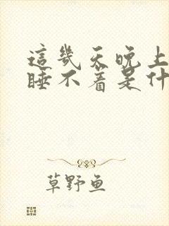 这几天晚上老是睡不着是什么原因