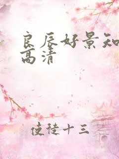 良辰好景知几何高清