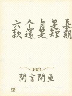 六个月是长期借款还是短期借款