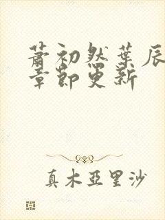 萧初然叶辰最新章节更新