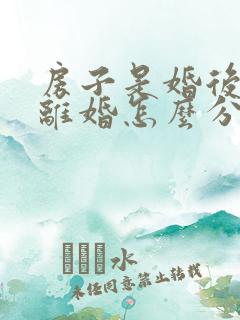 房子是婚后买的离婚怎么分割