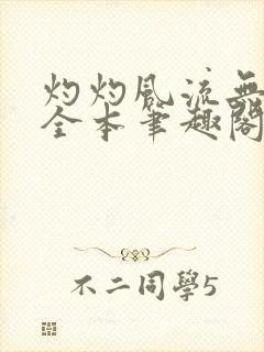 灼灼风流无删减全本笔趣阁