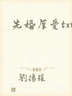 先婚厚爱txt