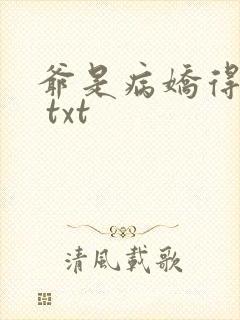 爷是病娇得宠着 txt