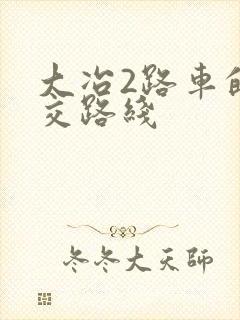 大冶2路车的公交路线