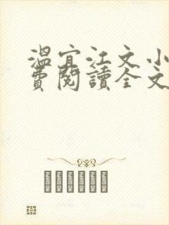 温宜江文小说免费阅读全文无弹窗