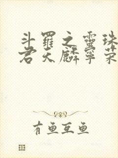 斗罗之灵珠神剑君天麟宁荣荣免费阅读