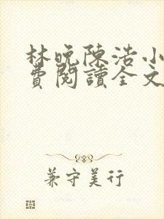 林晚陈浩小说免费阅读全文最新章节