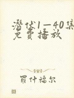 潜伏1—40集免费播放