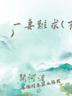 一妻难求(有肉)