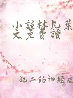 小说林凡叶惜全文免费读