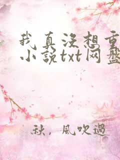 我真没想重生啊小说txt网盘资源
