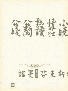 公公热情小说在线阅读庄晓慧全文