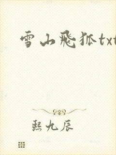 雪山飞狐txt