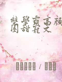 双学霸高颜值校园甜宠文