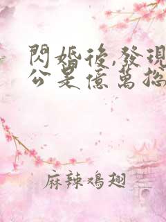 闪婚后,发现老公是亿万总裁免费下载