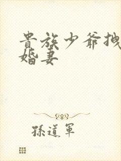 贵族少爷拽拽未婚妻