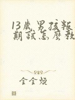 13岁男孩叛逆期该怎么教育