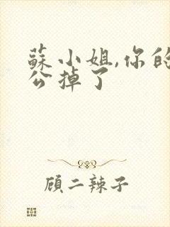 苏小姐,你的老公掉了