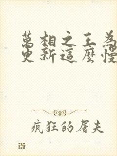 万相之王为什么更新这么慢