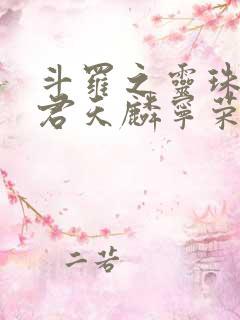 斗罗之灵珠神剑君天麟宁荣荣的小说免费阅读