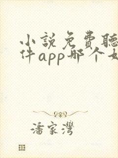 小说免费听书软件app哪个好