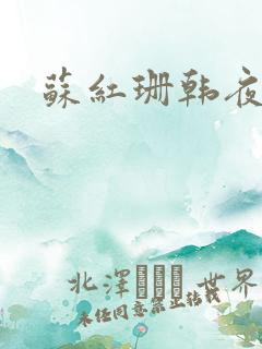 苏红珊韩夜霖