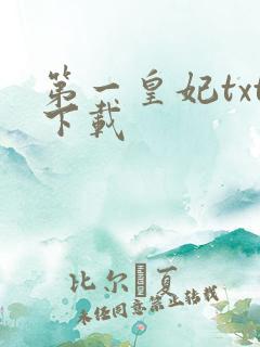 第一皇妃txt下载