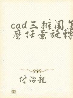 cad三维图怎么任意旋转看图