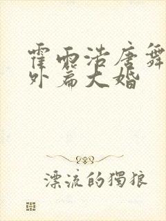 霍雨浩唐舞桐番外篇大婚