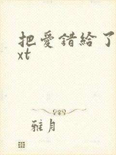 把爱错给了你txt