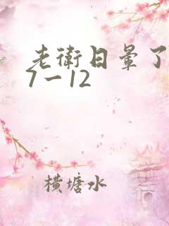 老卫日晕了淑蓉7一12