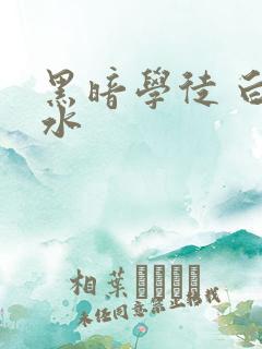 黑暗学徒 白开水