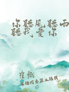 你听风听雨却不听我爱你