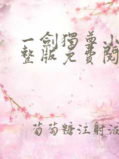 一剑独尊小说完整版免费阅读