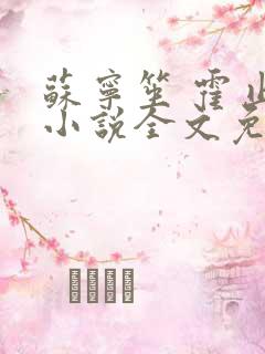 苏宁笙 霍止行小说全文免费阅读