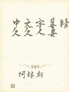 中文字幕精品久久久人妻