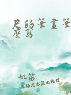 尺的笔画笔顺怎么写