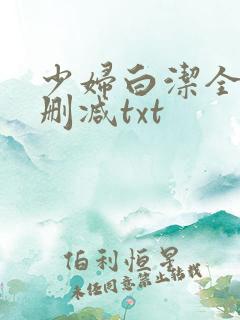 少妇白洁全文无删减txt